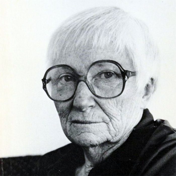 A portrait of Barbara Macdonald take from the cover of her book "Look Me In the Eye."