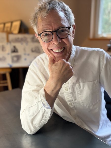 Ted Leonhardt in his studio